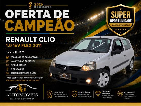 RENAULT CLIO 1.0 16V FLEX 2P MANUAL